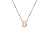 Petite Letter Necklace in Rose Gold - Dracakis Jewellers